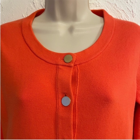 Banana Republic Orange Gold Button Long Sleeve Cardigan - Picture 8 of 8